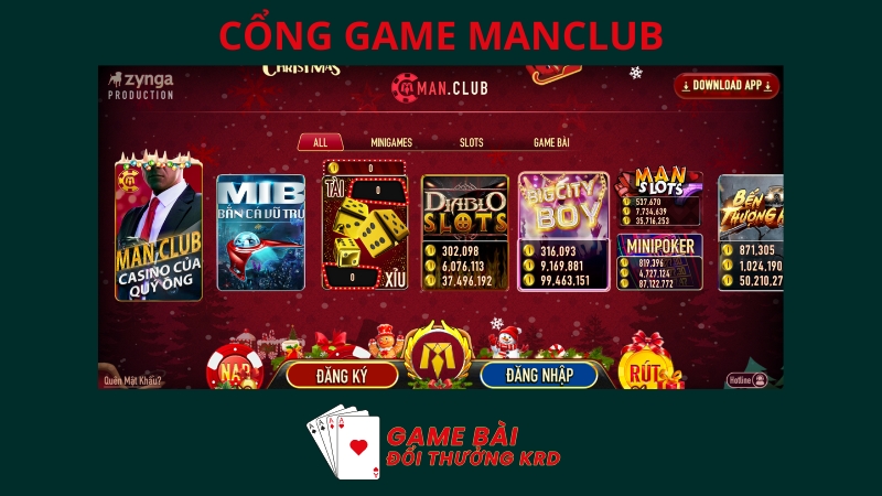 ManClub - Cổng game bài phái mạnh