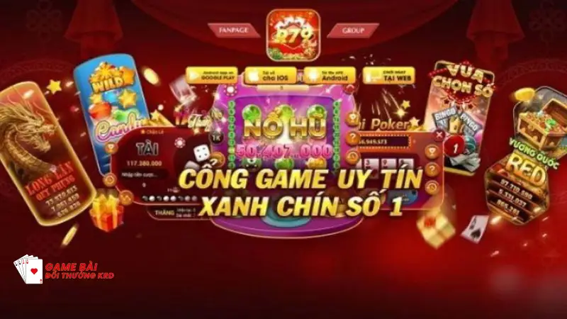 Hệ thống các trò chơi tại cổng game Red79