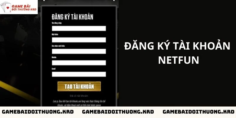 Cách đăng ký mở tài khoản tại cổng game