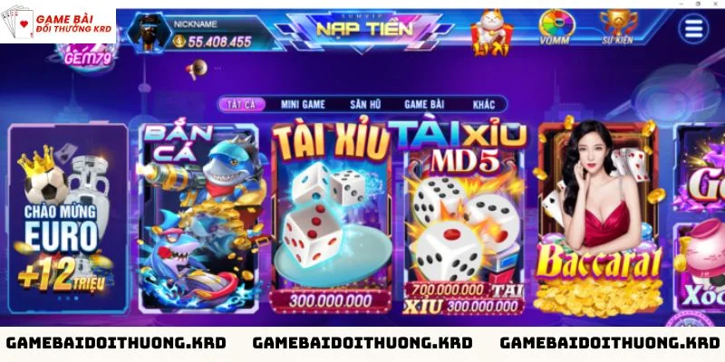 Mini game tại cổng game Queen79